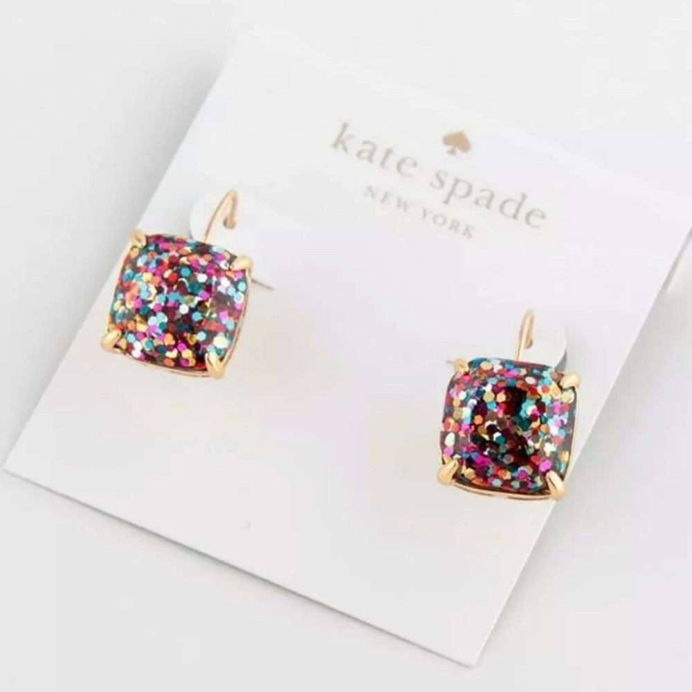 Kate Spade New York Square Multi Glitter Earrings